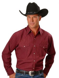 Ropa Country - Amazon com - Ely Cattleman Men's Dobby Solid Western Dress Shirt