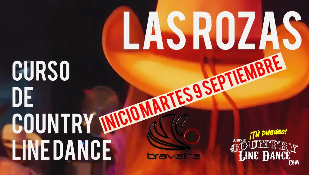 Carátula curso de Country Line Dance en Las Rozas, septiembre 2025